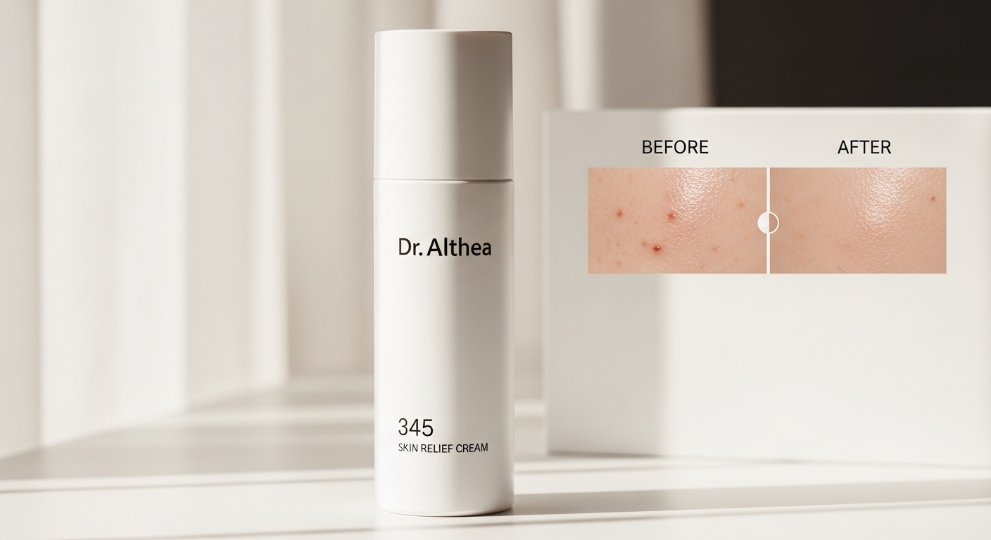 Dr. Althea 345 Relief Soothing Cream jar displayed on clean white background