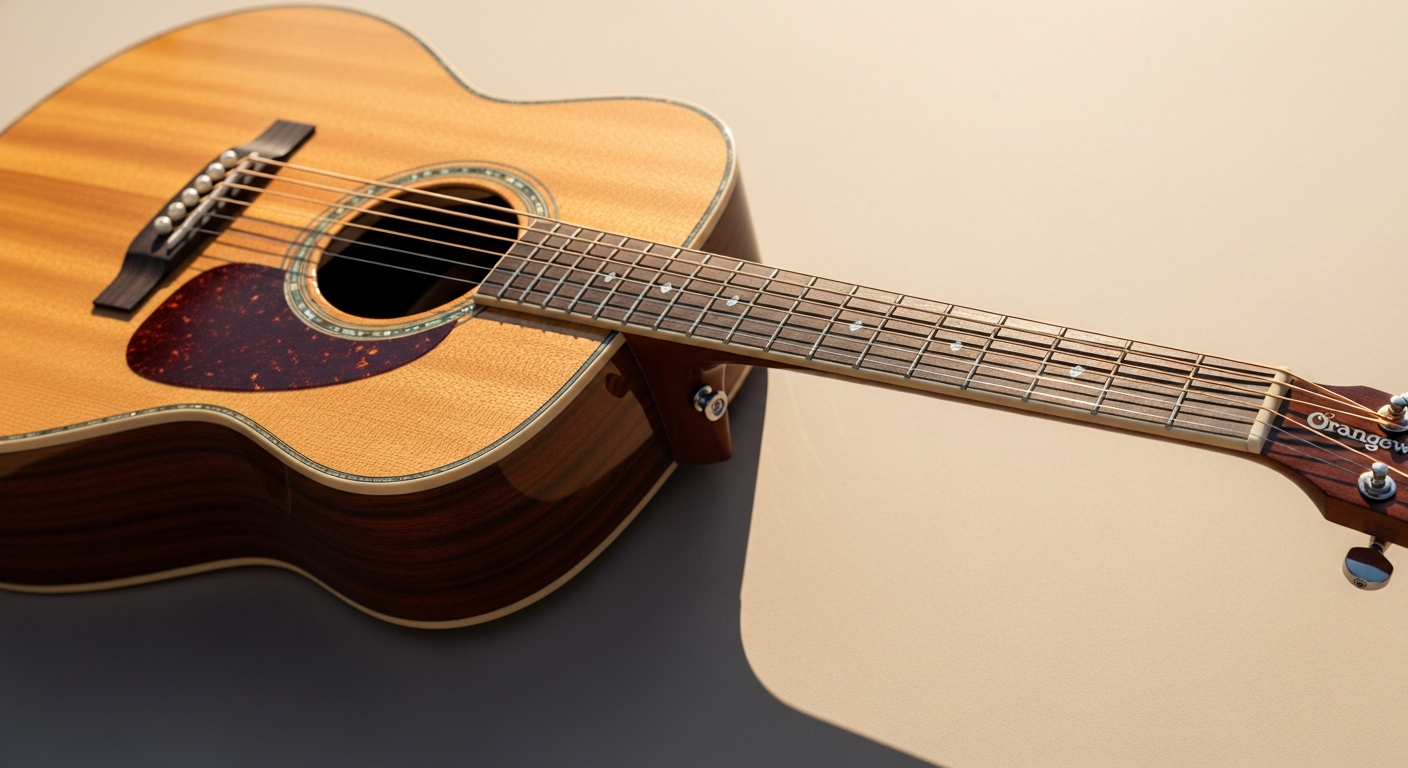 Orangewood Oliver Mahogany Acoustic Guitar with warm satin finish and bone nut