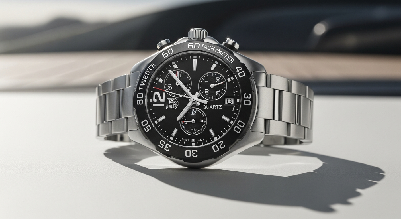 TAG Heuer Formula 1 blue dial quartz chronograph watch with steel bracelet
