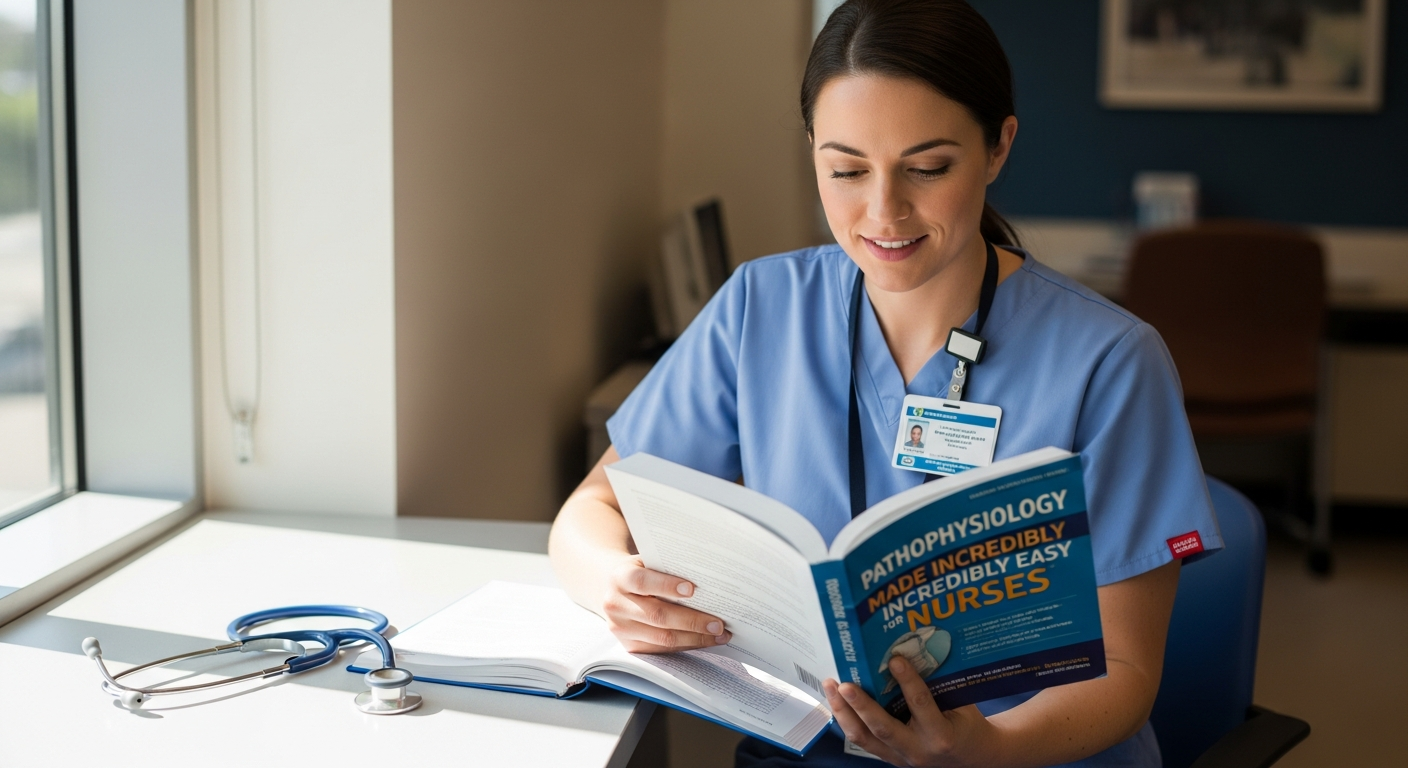 Pathophysiology Made Incredibly Easy textbook cover for working nurses clinical reference