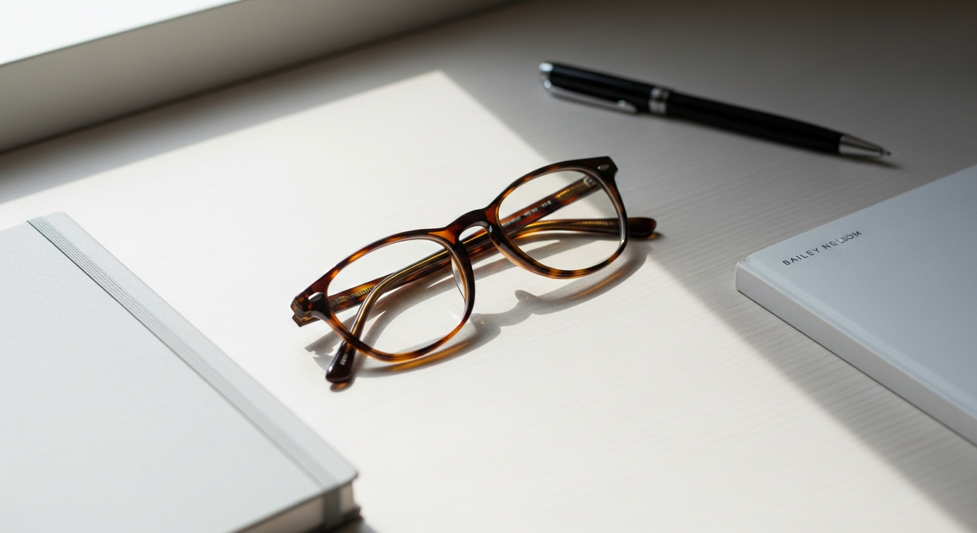 Bailey Nelson Bronte Classic Acetate Glasses in elegant French Riviera style with dual material construction
