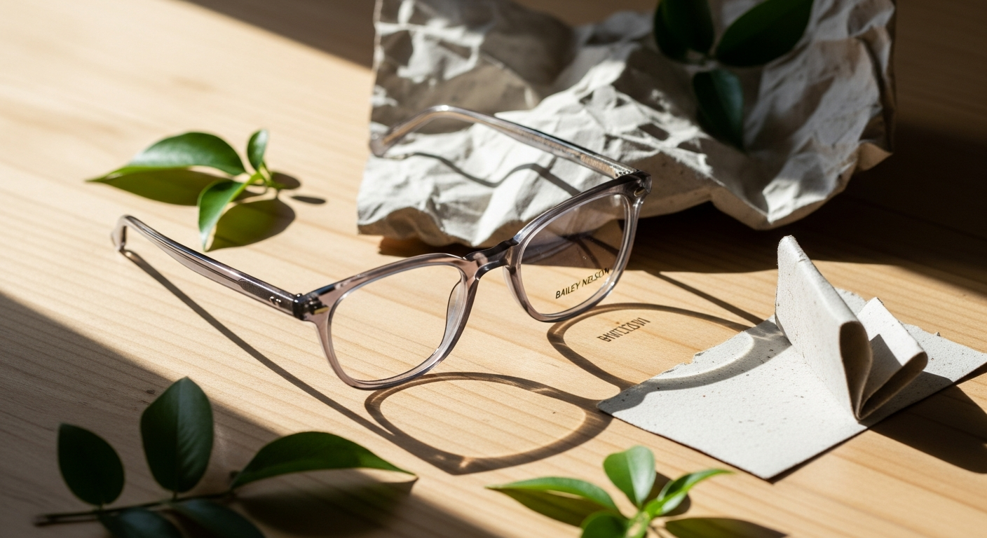 Bailey Nelson Marita acetate glasses in soft square frame style with rounded edges