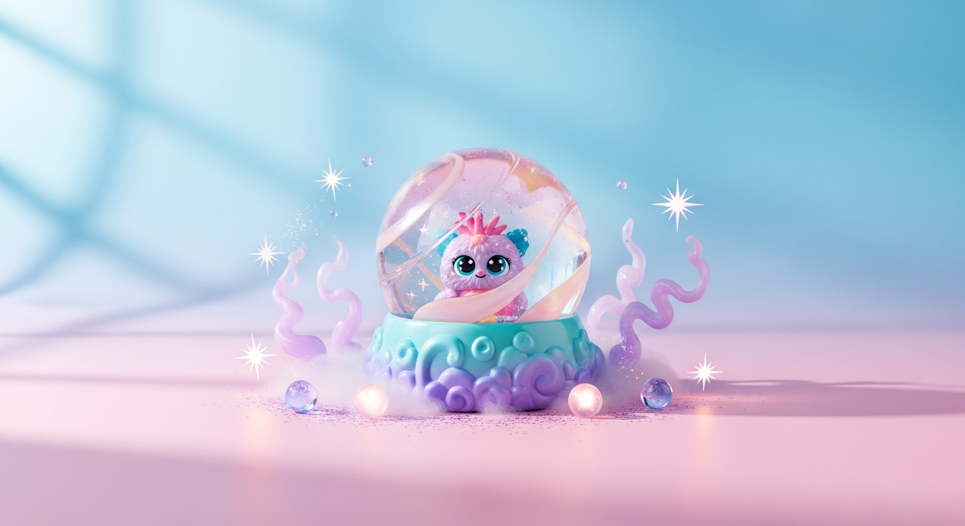 Magic Mixies Crystal Ball toy with glowing lights and magic wand for kids