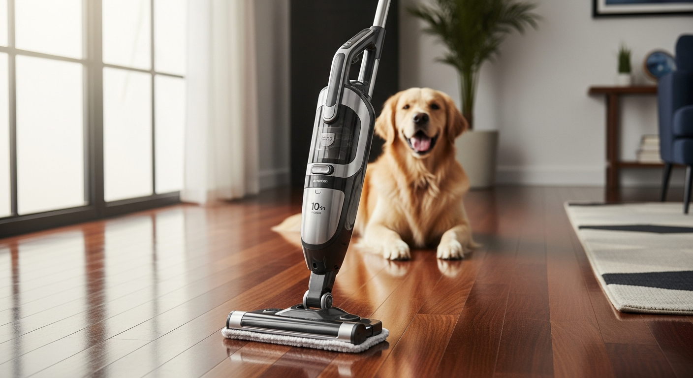 10-in-1 steam mop cleaning pet-friendly home floors without chemicals