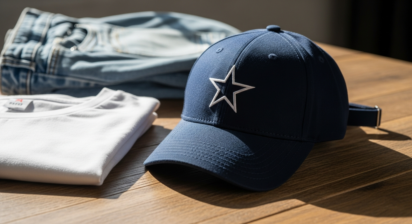 AFB Star Logo Baseball Cap in black displayed on white background showing embroidered star design