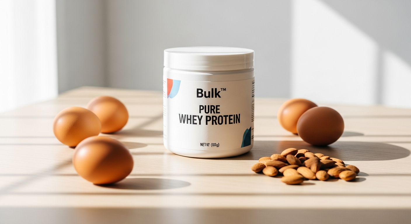 Bulk Pure Whey Protein Concentrate powder in various flavor options displayed together