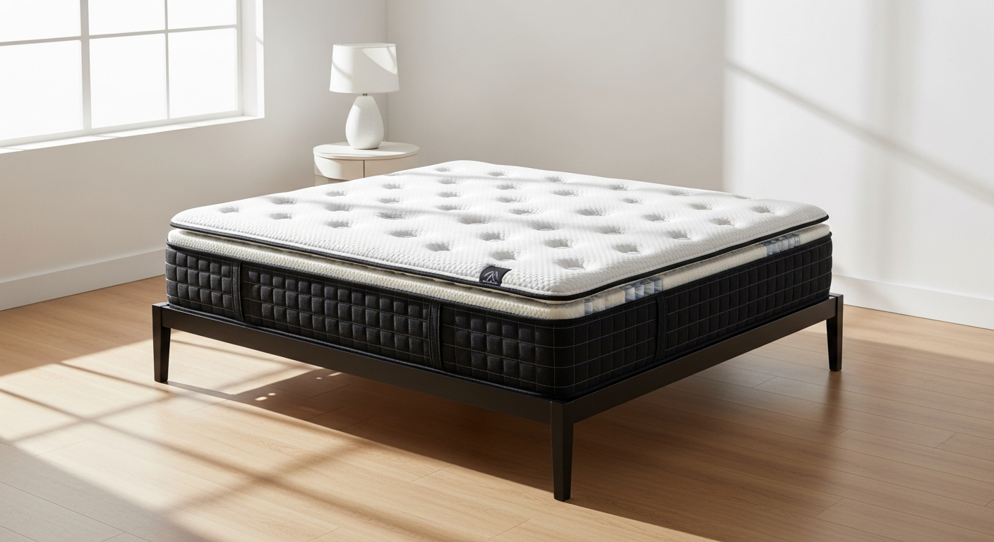 EGOHOME Black Hybrid 14 inch cooling mattress with graphora technology for hot sleepers
