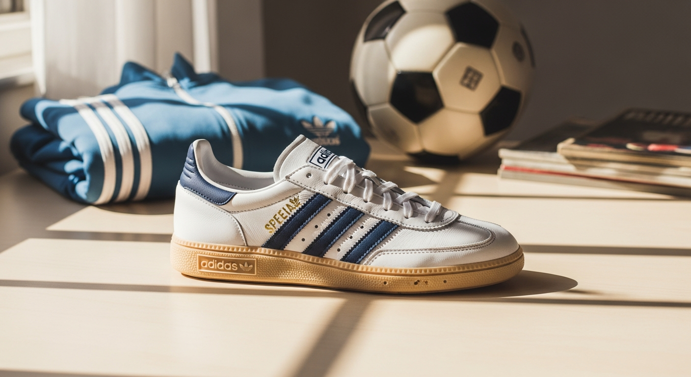 Adidas Handball Spezial retro sneaker in classic suede with gum rubber sole