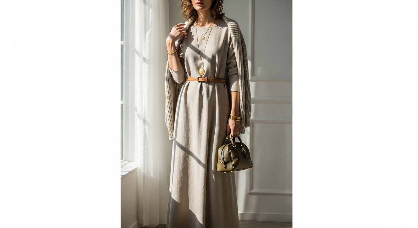 LINTICO European Linen Maxi Dress styled for different seasons with layering pieces