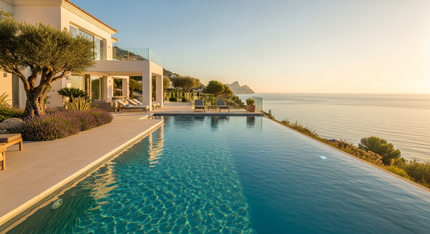 Luxury Mediterranean villa with private pool overlooking Calpe coastline