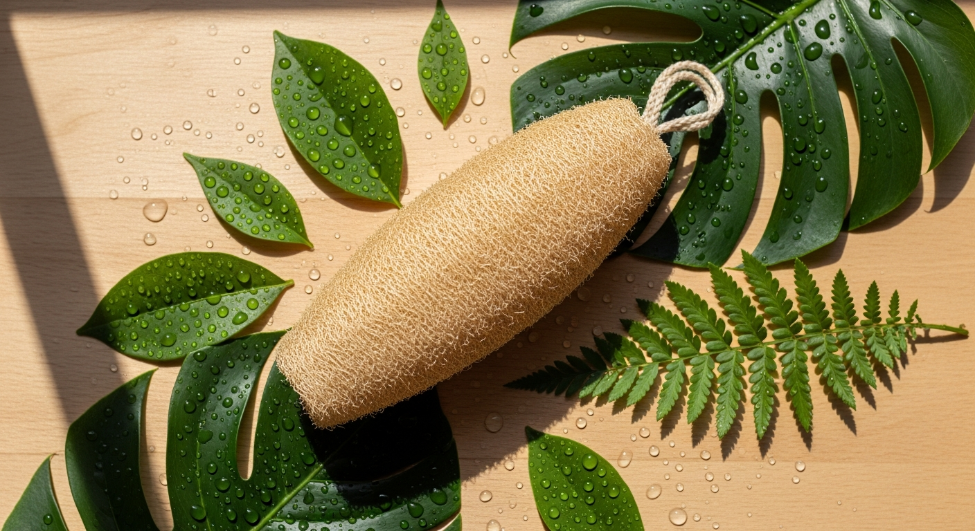 Seep Compostable Loofah Sponge Scourer with dual-sided design for eco-friendly cleaning