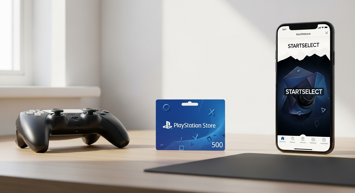 PlayStation Store Card digital code displayed on gaming console screen