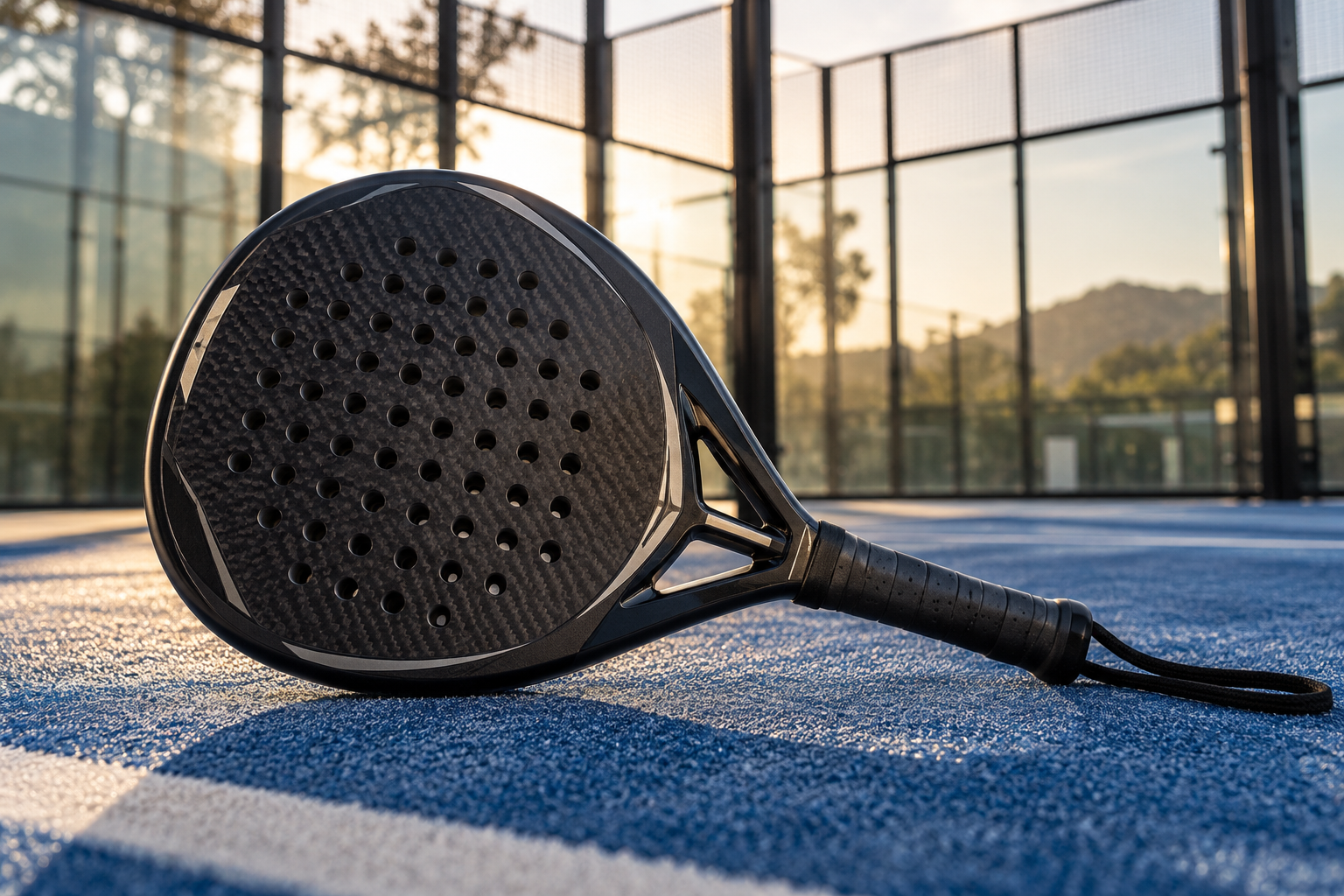 PADELVR VR Padel Racket accessory designed for virtual reality padel gaming, providing a racket-style grip for an interactive VR sports experience.