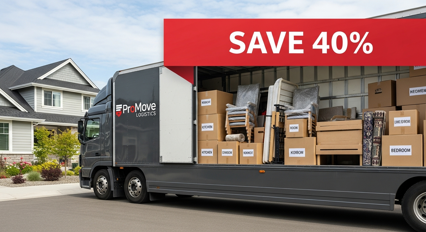 AnyVan moving truck with professional movers loading household items safely