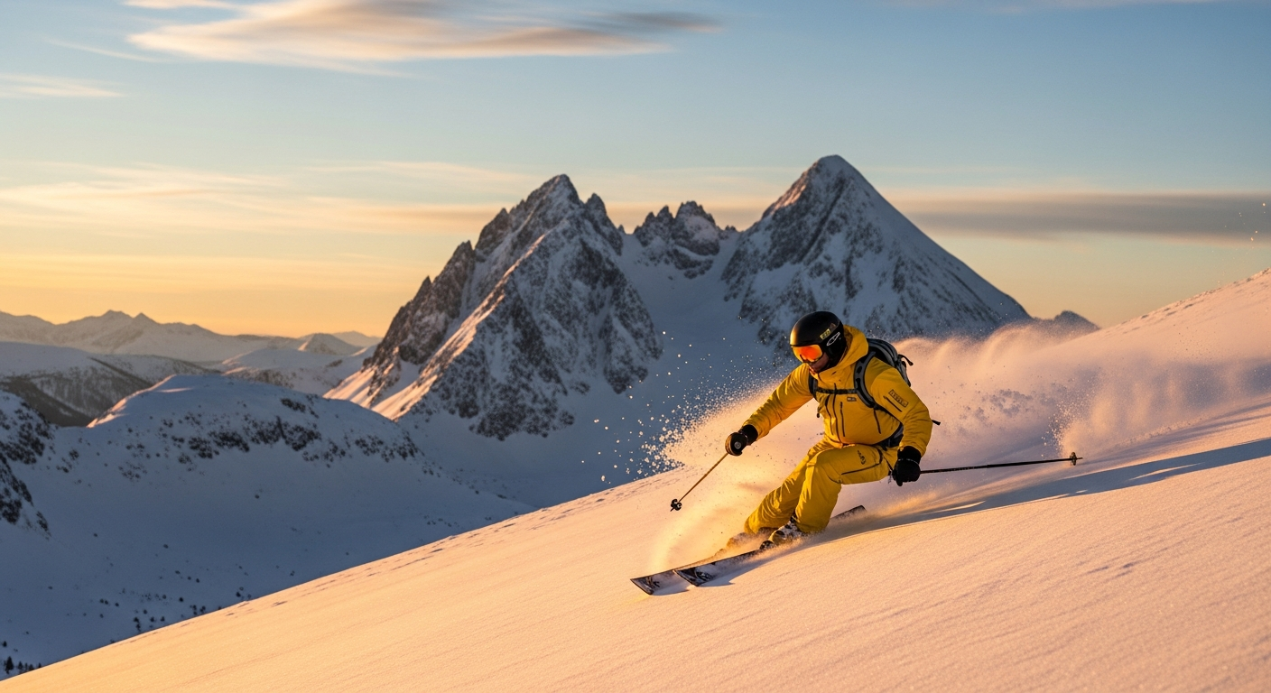 Norrona Lofoten GORE-TEX insulated jacket displayed on mountain backdrop