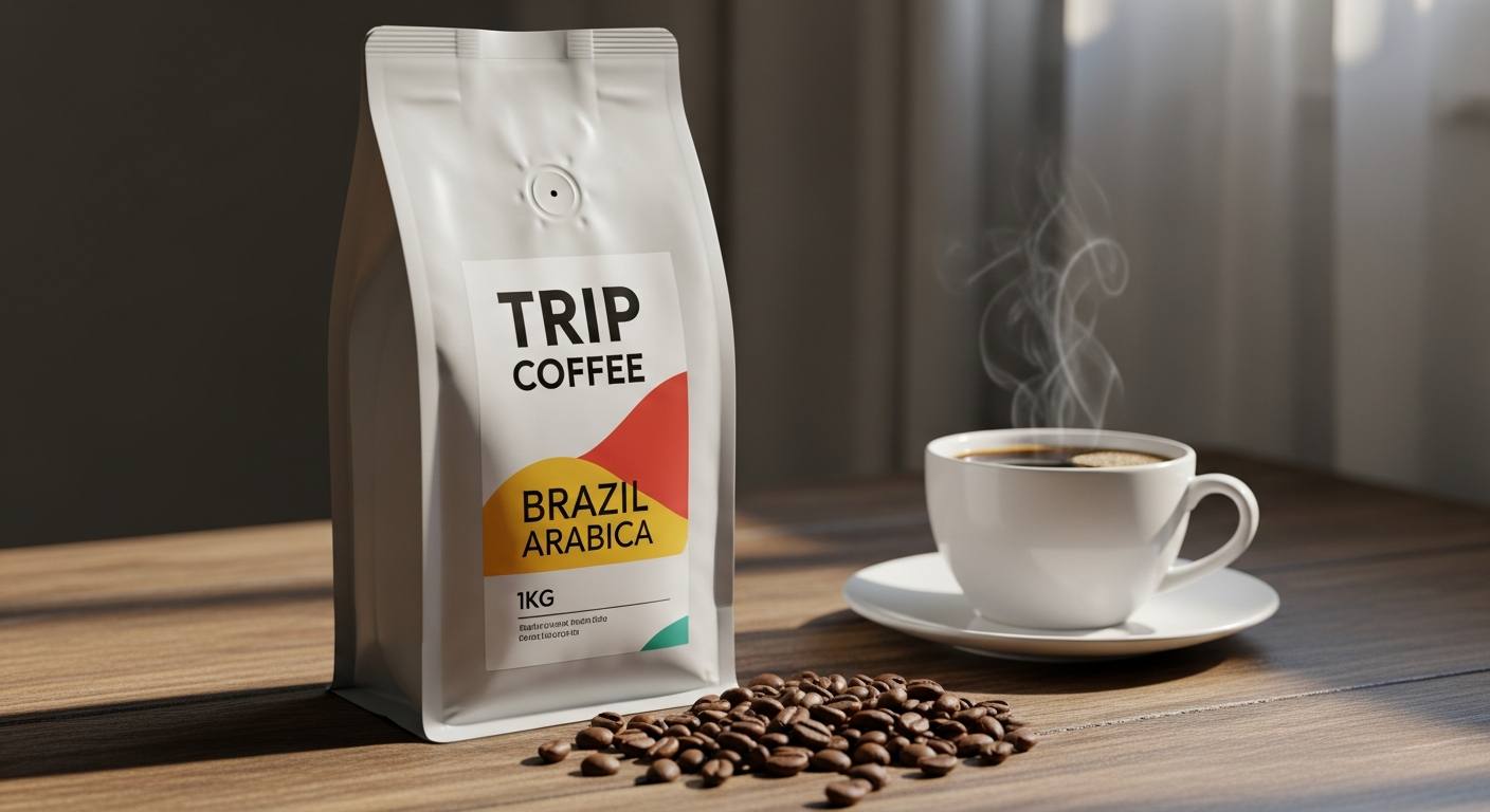 Trip Coffee Brazil 1kg Arabica Beans medium roast whole beans