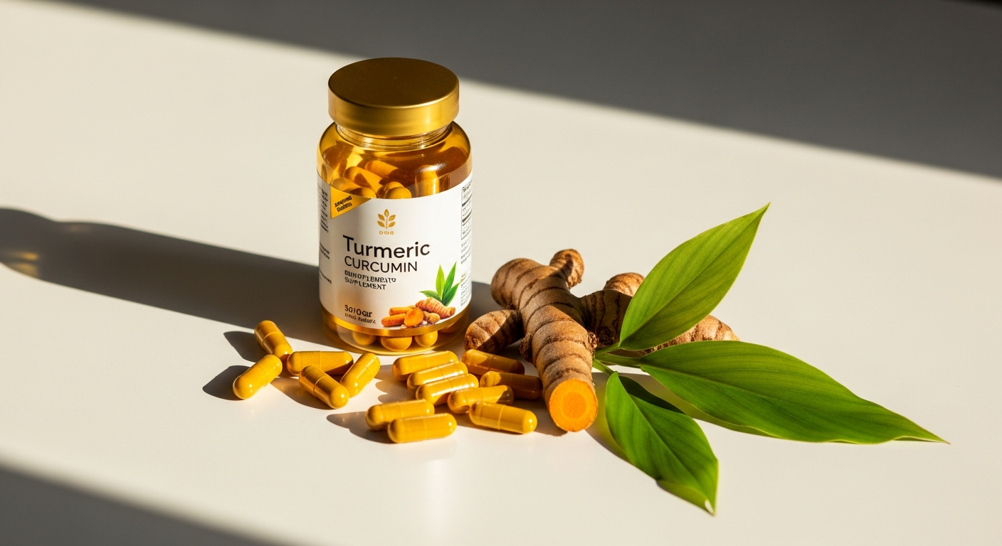Approved Science Turmeric MD supplement bottle with curcumin C3 complex and BioPerine