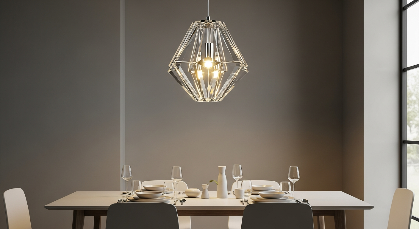 Elegant Lighting Dallas 25-inch round crystal pendant with black finish