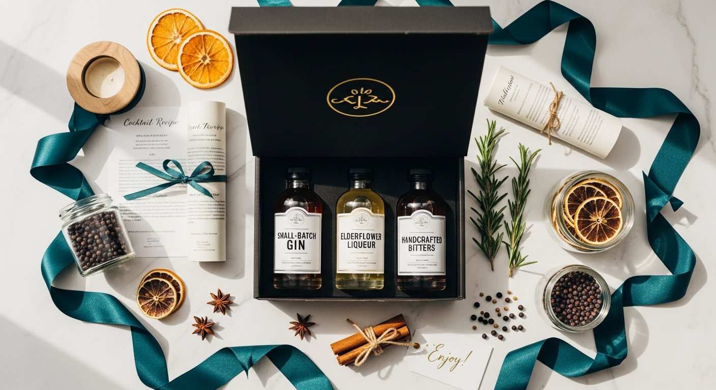 Gardenista Premium Ready-to-Serve Cocktail Gift Box with three bottles and tote bag