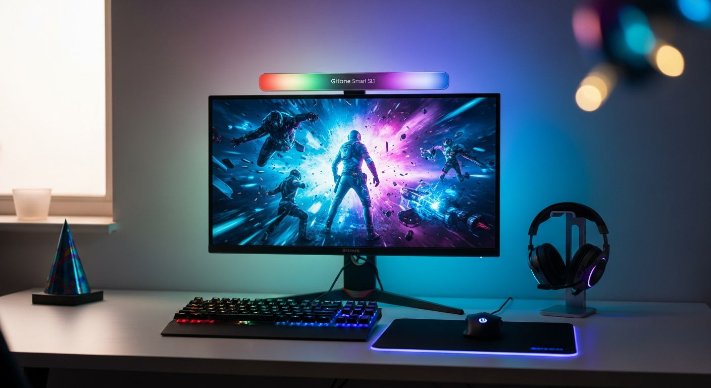 GHome Smart SL1 TV LED Backlight strip with RGB colors and music sync
