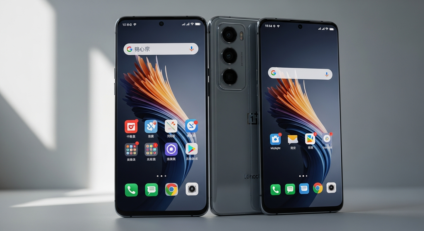 OnePlus 15 Global Flagship Smartphone CN and International model variants displayed side by side