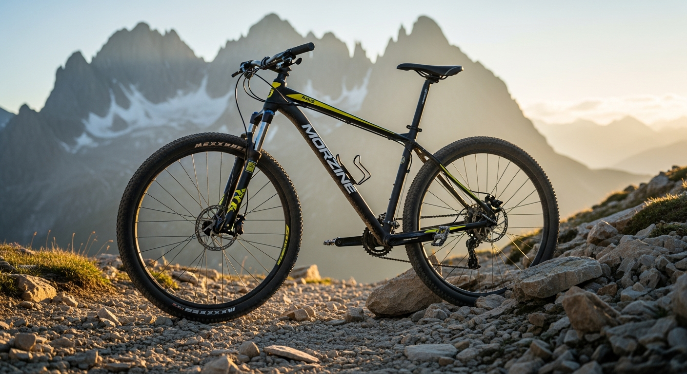 KS Cycling Morzine 29 inch hardtail mountain bike black green design