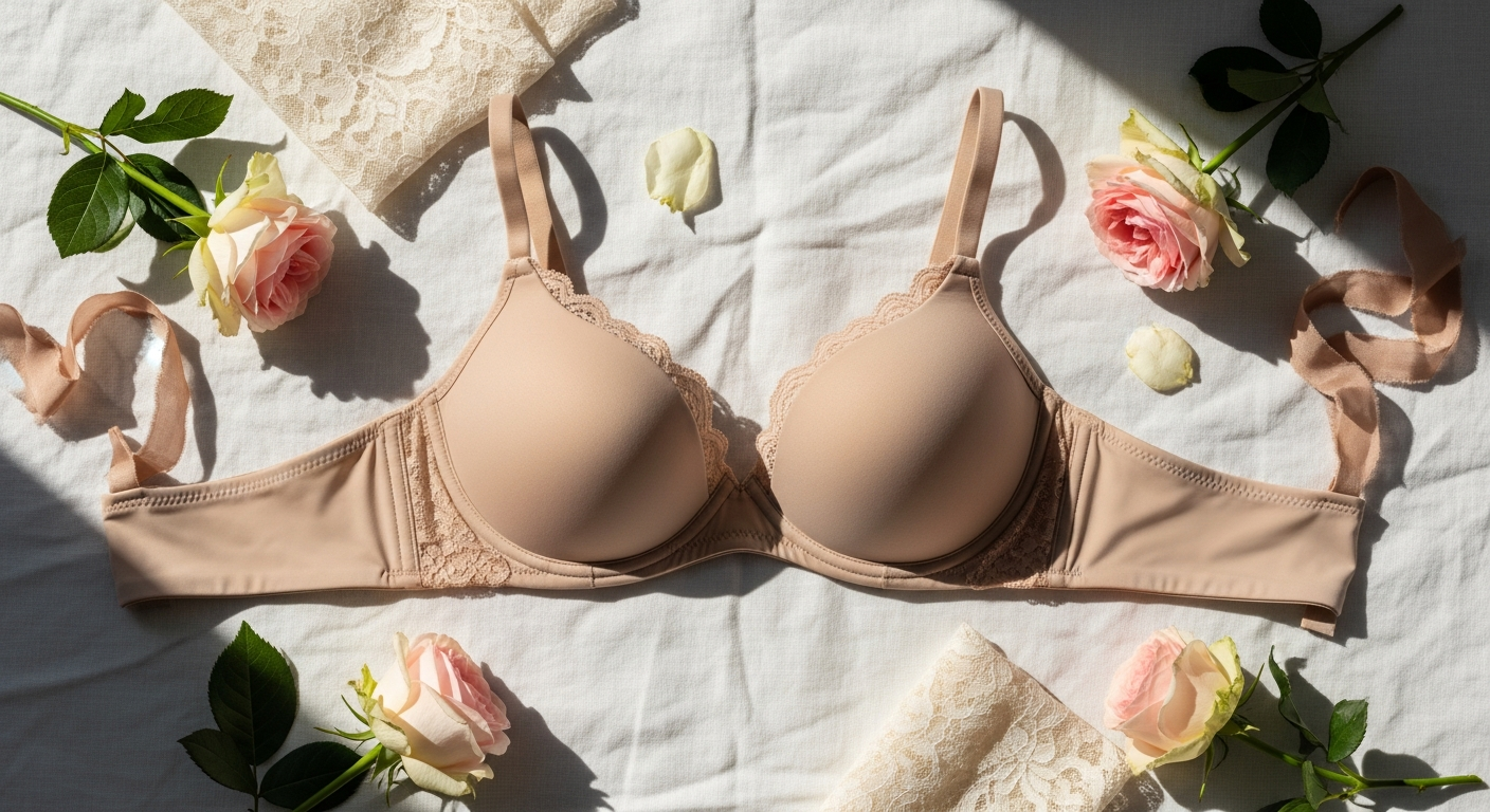 “Rose on Six Daily Essential Bra designed for comfortable everyday wear and support”
