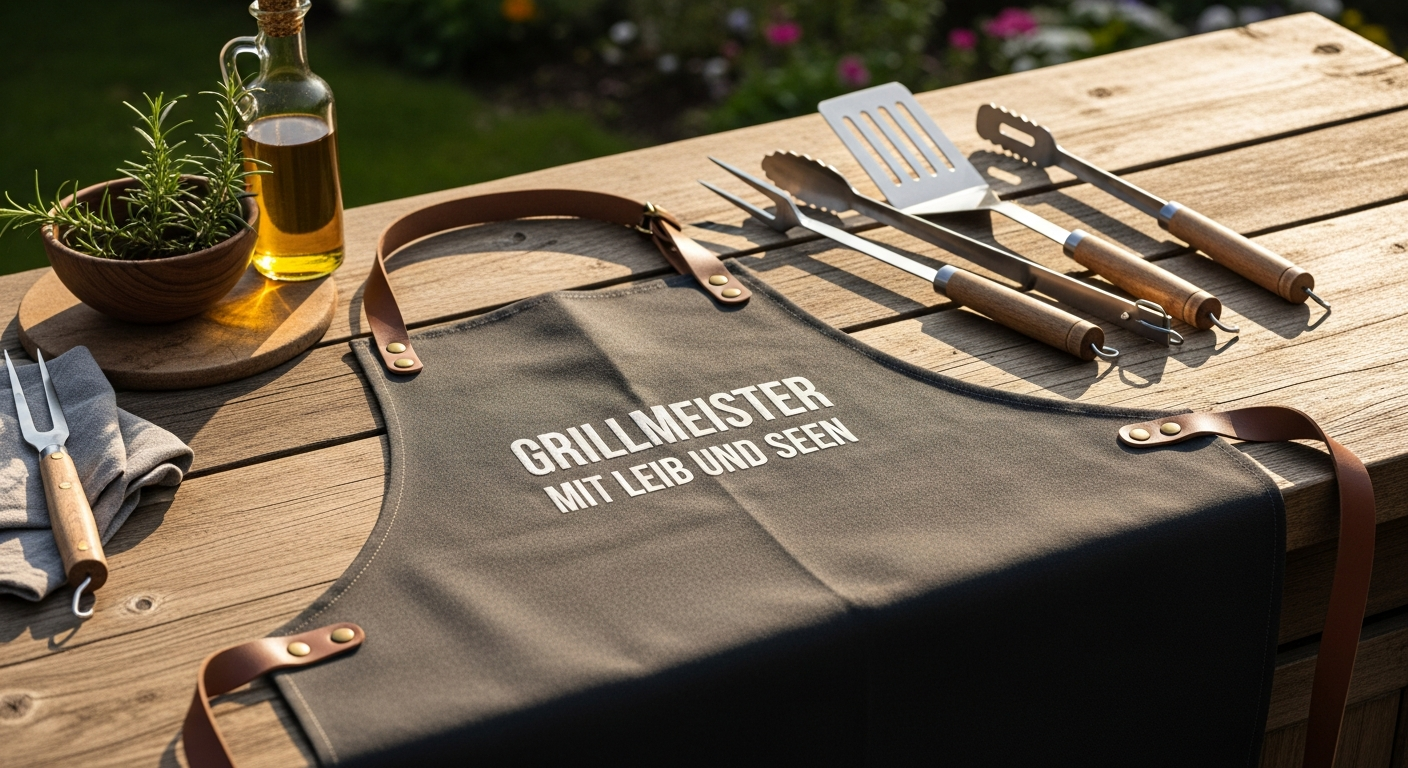 Lustige Grillschürze mit Spruch Mir nicht auf den Sack gehen