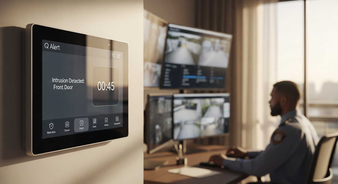 Verisure Smart Alarm System with LockGuard anti-picking smart lock and professional monitoring