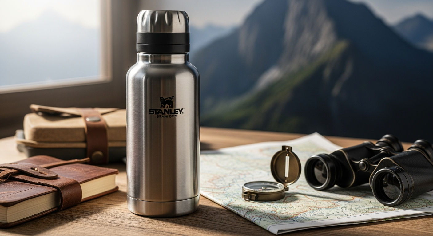Stanley Legendary Classic Bottle 0.47L vacuum insulated stainless steel bottle with dual-purpose lid