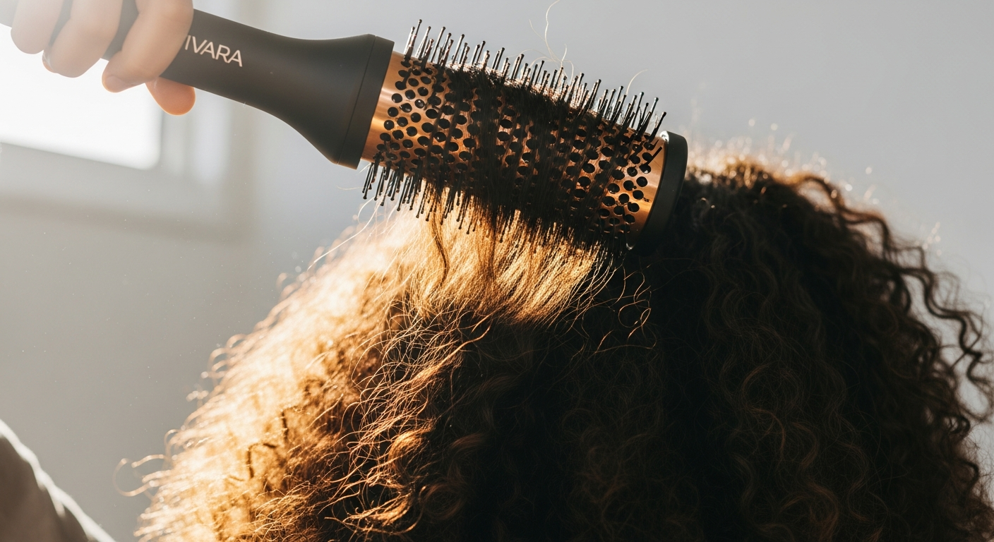 Vivara Multifunctional Hair Dryer Brush styling thick curly hair